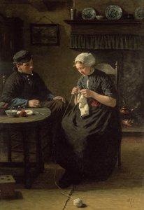 El Asunto (interior de Scheveningen) de David Adolph Constant Artz
